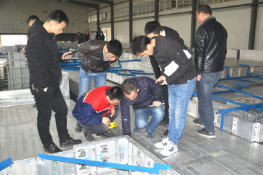 恭賀五棵松鋁模板順利通過碧桂園集團豫北區域和中亞建業建設工程有限公司出廠驗收！